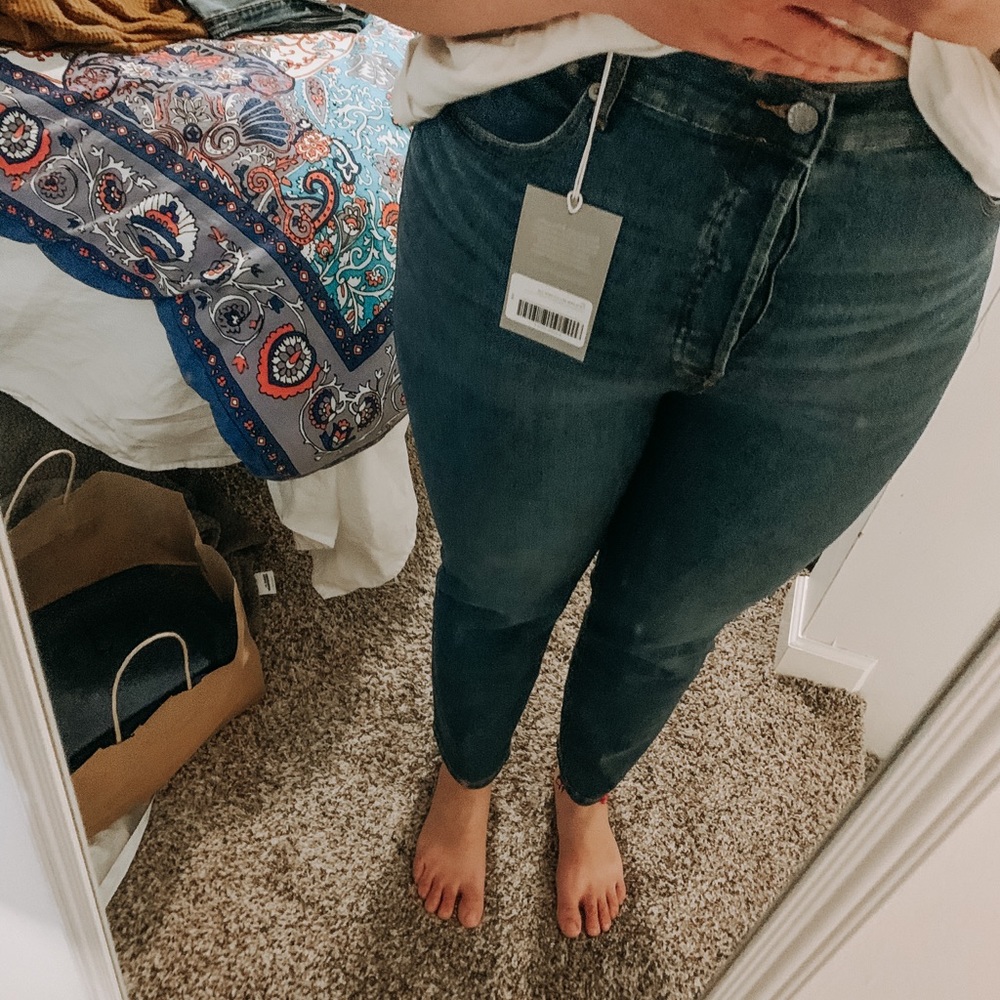 NWT Everlane Hi-Rise Slim Straight Cigarette Jean